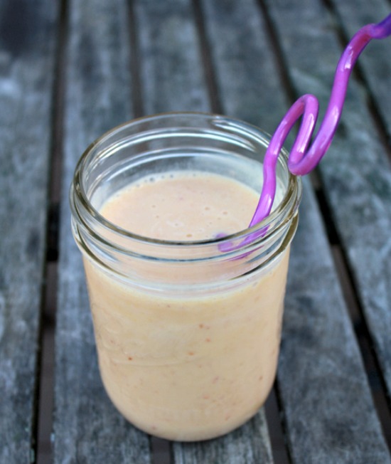 nectarine smoothie | www.healthygreenkitchen.com