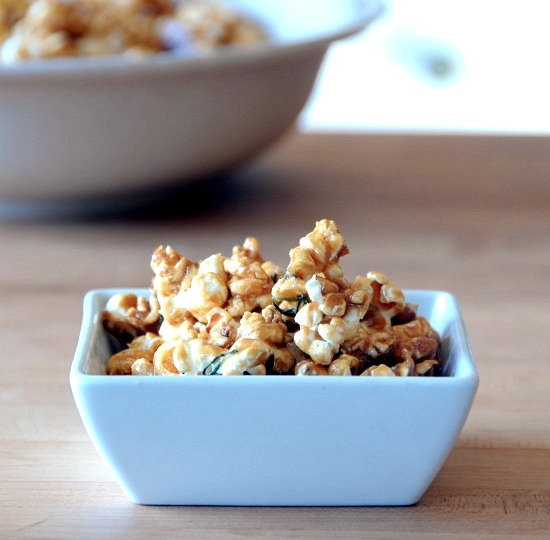 Maple Rosemary Caramel Corn