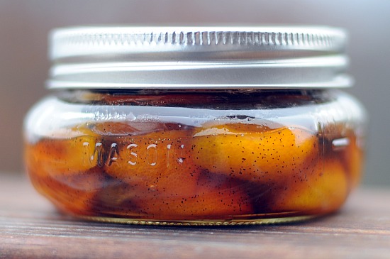 spiced candied kumquats