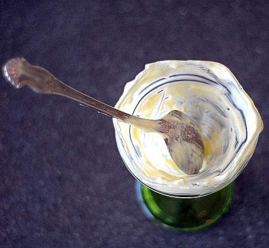meyer lemon frozen yogurt finished