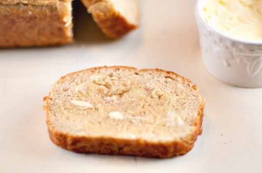 butter on bread