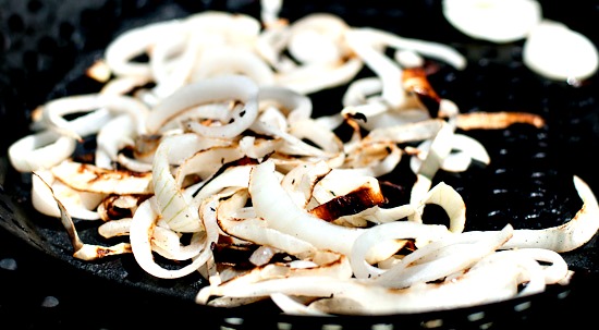 grilling onions