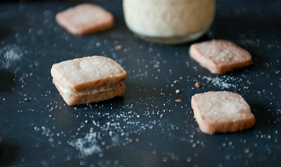 lemon curd cookie sandwich