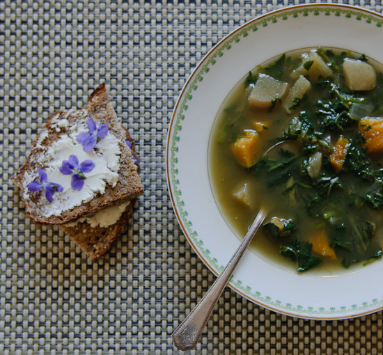 Spring Tonic Soup from Healthy Green Kitchen