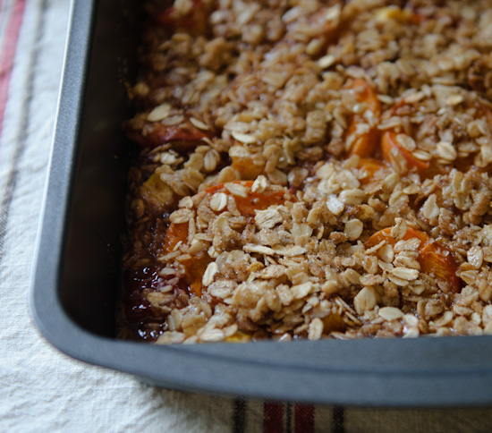 Fresh Apricot Crisp from www.healthygreenkitchen.com