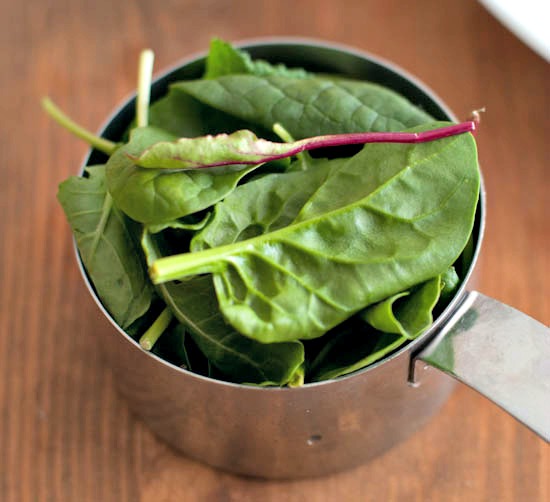 greens in cup