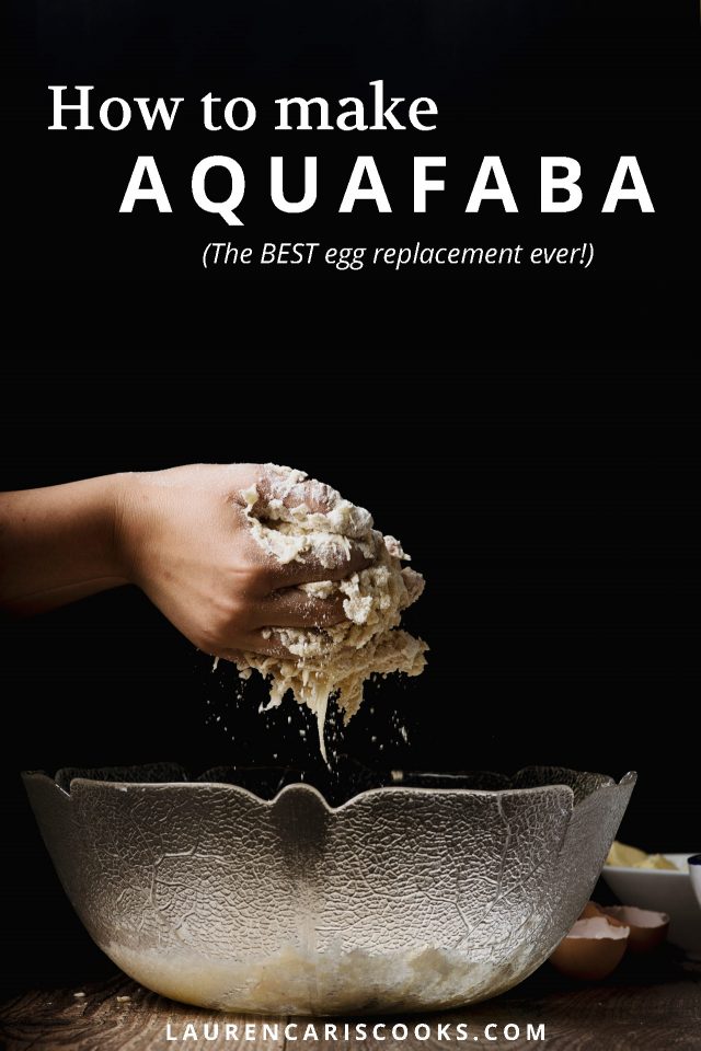 Aquafaba is probably the best and most powerful egg replacer ever. It's made from the water created as a by product of cooking beans, so canned bean water will work just fine! Click through to find out how you can make your own!