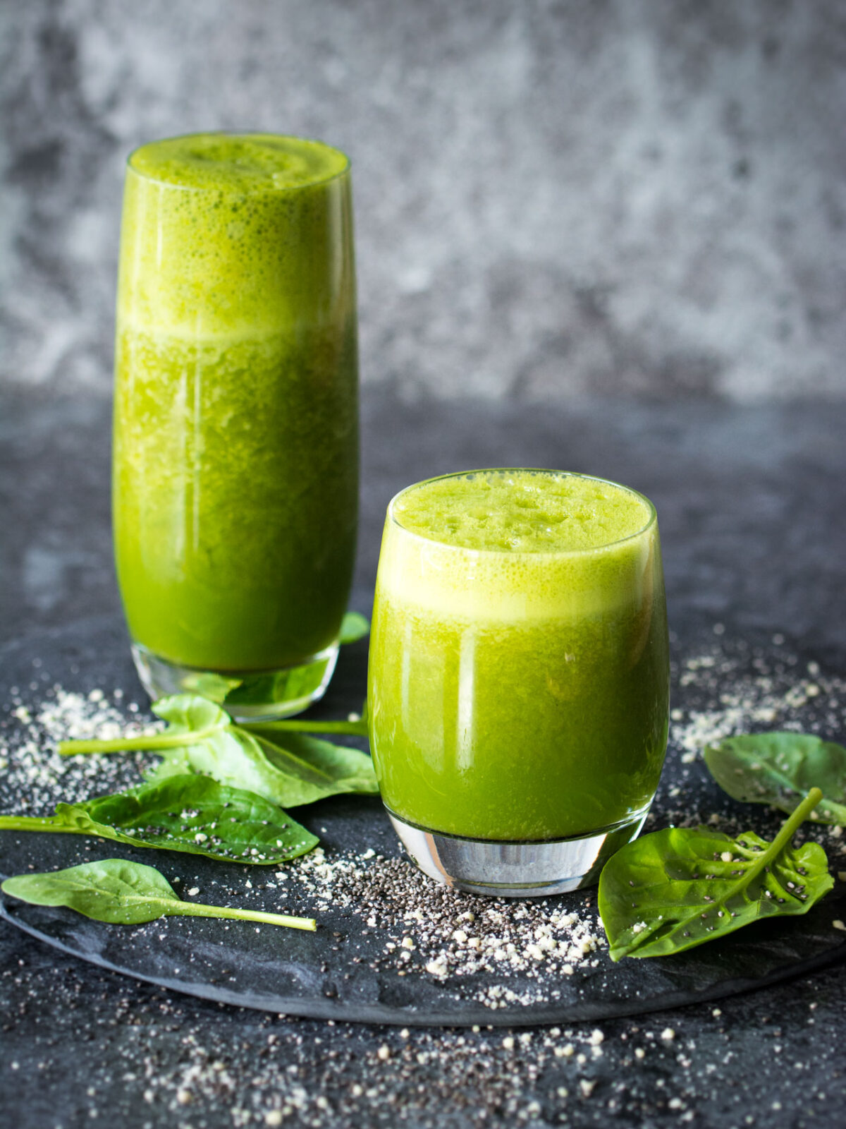 A quick, immune boosting green citrus smoothie. Perfect for taking on the go on a morning you're in a rush!